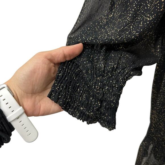 NWT Zara Velvet Vest Printed Pleated Single Breasted Mini Dress‎ Size Large - Picture 8 of 11